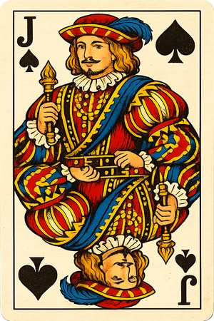 Valet de pique, la carte la plus forte à l'atout